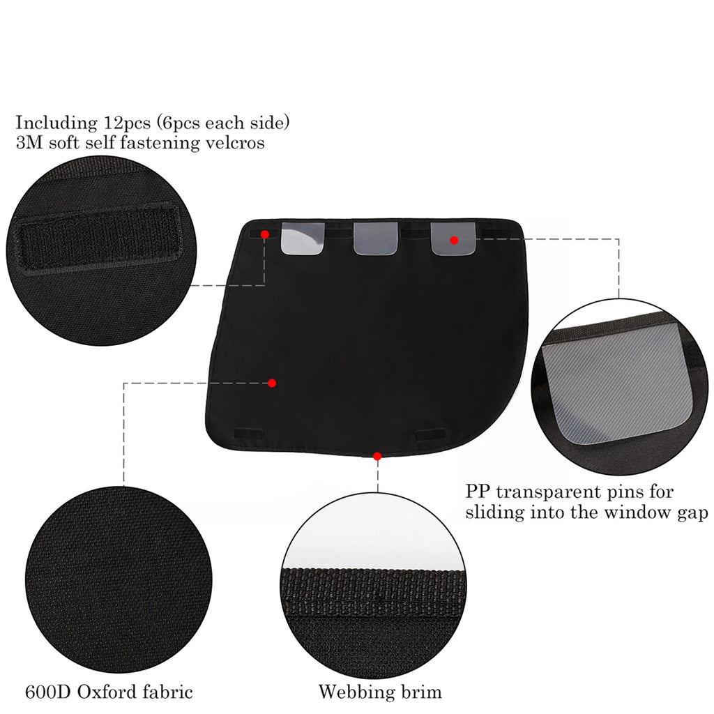 Pack x2 Protectores de Puerta de Auto para Perros - Anti Arañazos e Impermeable - Negro