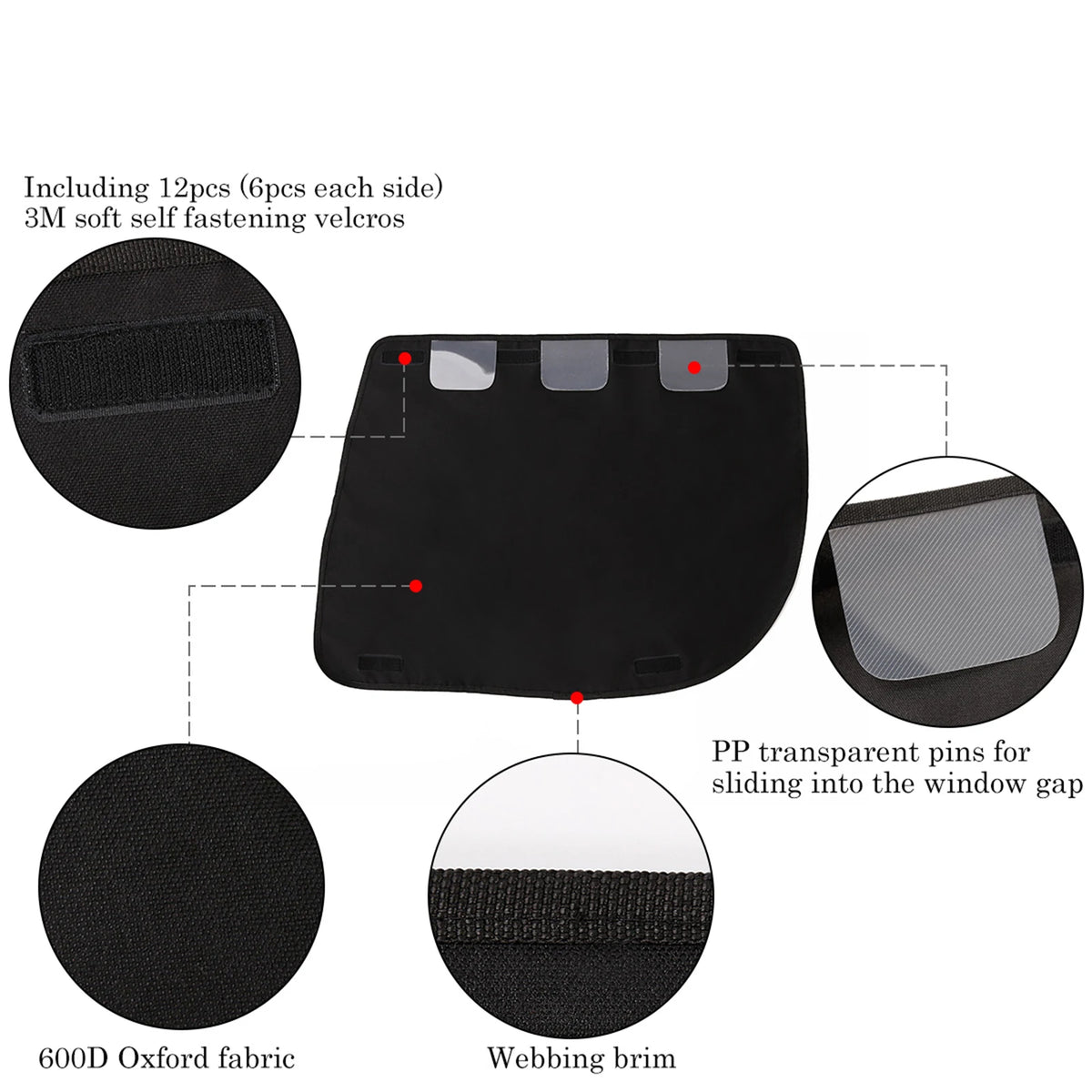 Pack x2 Protectores de Puerta de Auto para Perros - Anti Arañazos e Impermeable - Negro